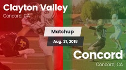 Matchup: Clayton Valley High vs. Concord  2018