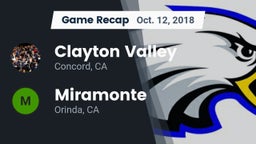 Recap: Clayton Valley  vs. Miramonte  2018