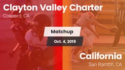 Matchup: Clayton Valley High vs. California  2019