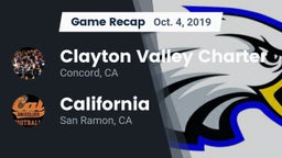 Recap: Clayton Valley Charter  vs. California  2019