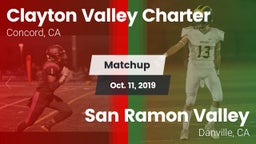 Matchup: Clayton Valley High vs. San Ramon Valley  2019