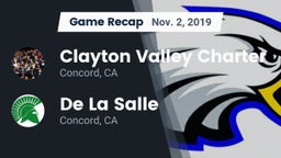 Recap: Clayton Valley Charter  vs. De La Salle  2019