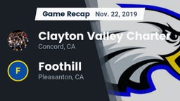 Recap: Clayton Valley Charter  vs. Foothill  2019