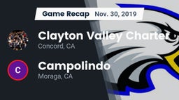 Recap: Clayton Valley Charter  vs. Campolindo  2019