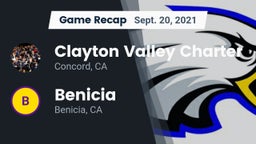 Recap: Clayton Valley Charter  vs. Benicia  2021