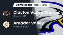 Recap: Clayton Valley Charter  vs. Amador Valley  2022