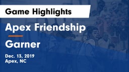 Apex Friendship  vs Garner  Game Highlights - Dec. 13, 2019
