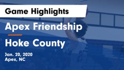 Apex Friendship  vs Hoke County  Game Highlights - Jan. 20, 2020
