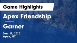 Apex Friendship  vs Garner  Game Highlights - Jan. 17, 2020