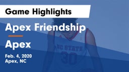 Apex Friendship  vs Apex  Game Highlights - Feb. 4, 2020