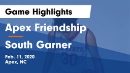 Apex Friendship  vs South Garner  Game Highlights - Feb. 11, 2020