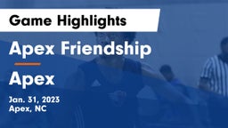 Apex Friendship  vs Apex  Game Highlights - Jan. 31, 2023