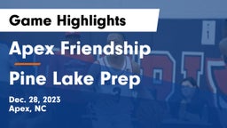 Apex Friendship  vs Pine Lake Prep  Game Highlights - Dec. 28, 2023