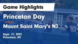 Princeton Day  vs Mount Saint Mary's NJ Game Highlights - Sept. 17, 2022