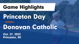 Princeton Day  vs Donovan Catholic  Game Highlights - Oct. 27, 2023