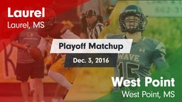 Matchup: Laurel  vs. West Point  2016