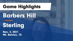 Barbers Hill  vs Sterling Game Highlights - Nov. 2, 2021