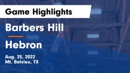 Barbers Hill  vs Hebron Game Highlights - Aug. 25, 2022