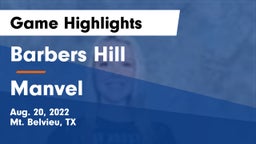 Barbers Hill  vs Manvel Game Highlights - Aug. 20, 2022