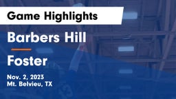 Barbers Hill  vs Foster  Game Highlights - Nov. 2, 2023