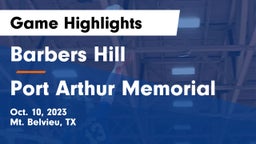 Barbers Hill  vs Port Arthur Memorial Game Highlights - Oct. 10, 2023