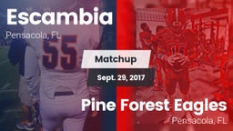 Matchup: Escambia  vs. Pine Forest Eagles 2017