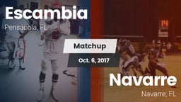 Matchup: Escambia  vs. Navarre  2017