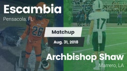 Matchup: Escambia  vs. Archbishop Shaw  2018