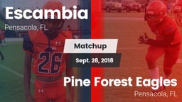 Matchup: Escambia  vs. Pine Forest Eagles 2018