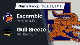 Recap: Escambia  vs. Gulf Breeze  2019