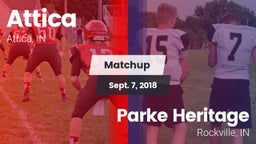 Matchup: Attica  vs. Parke Heritage  2018
