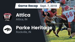 Recap: Attica  vs. Parke Heritage  2018
