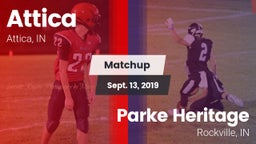 Matchup: Attica  vs. Parke Heritage  2019