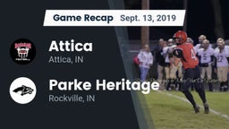 Recap: Attica  vs. Parke Heritage  2019