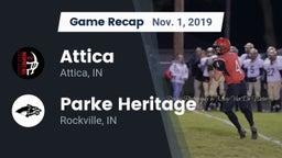 Recap: Attica  vs. Parke Heritage  2019