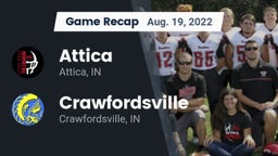 Recap: Attica  vs. Crawfordsville  2022