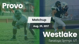 Matchup: Provo  vs. Westlake  2017