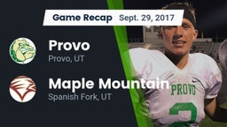 Recap: Provo  vs. Maple Mountain  2017