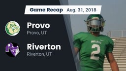 Recap: Provo  vs. Riverton  2018
