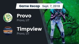 Recap: Provo  vs. Timpview  2018