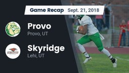 Recap: Provo  vs. Skyridge  2018