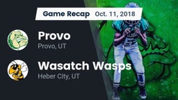 Recap: Provo  vs. Wasatch Wasps 2018