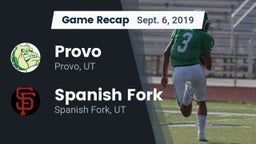 Recap: Provo  vs. Spanish Fork  2019