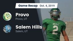 Recap: Provo  vs. Salem Hills  2019