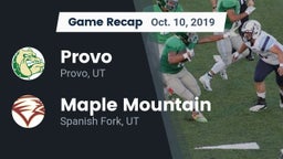 Recap: Provo  vs. Maple Mountain  2019