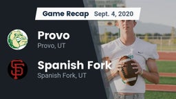 Recap: Provo  vs. Spanish Fork  2020