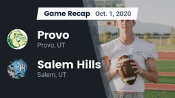 Recap: Provo  vs. Salem Hills  2020