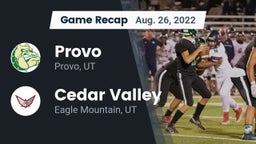 Recap: Provo  vs. Cedar Valley  2022