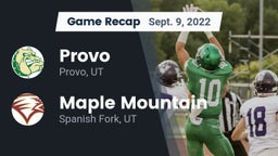 Recap: Provo  vs. Maple Mountain  2022