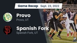 Recap: Provo  vs. Spanish Fork  2022